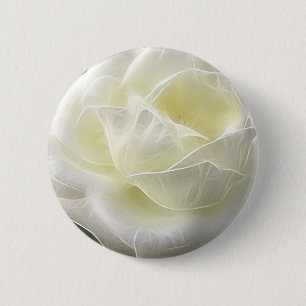 White Rose 3 Angelic 2 Inch Round Button