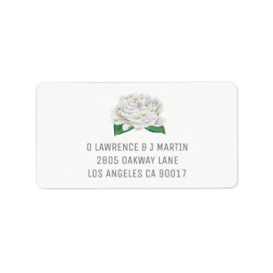 White Rose Address Labels