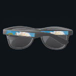 White Rose Beauty Sunglasses<br><div class="desc">White rose under blue sky. Vibrant photo of a beautiful blooming rose makes a great floral wall art gift. The calm beauty of white rose reflects new beginnings, purity, loyalty and innocence. White roses symbolize the young love that the bride has for her spouse. White roses also symbolize the foundation...</div>