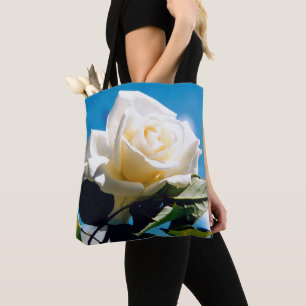 White Rose Beauty Tote Bag