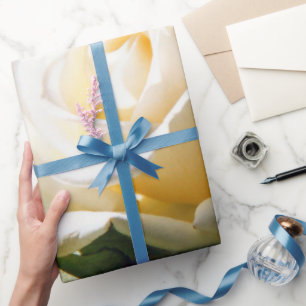 White Rose Beauty Wrapping Paper