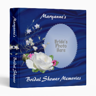 White Rose Bridal Shower Album Binder