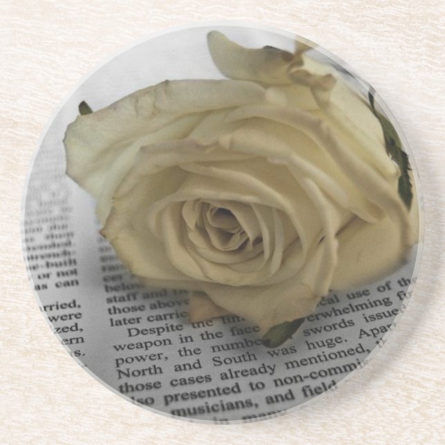 White Rose Coaster (Front)