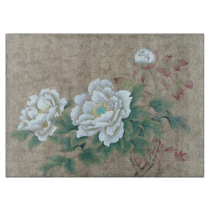 White Rose Cutting Board