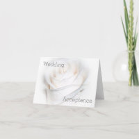 White Rose Design Wedding Acceptance