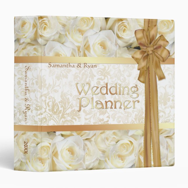 White Rose Elegance Binder (Front/Spine)