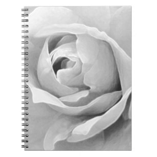 White Rose Elegance Notebook