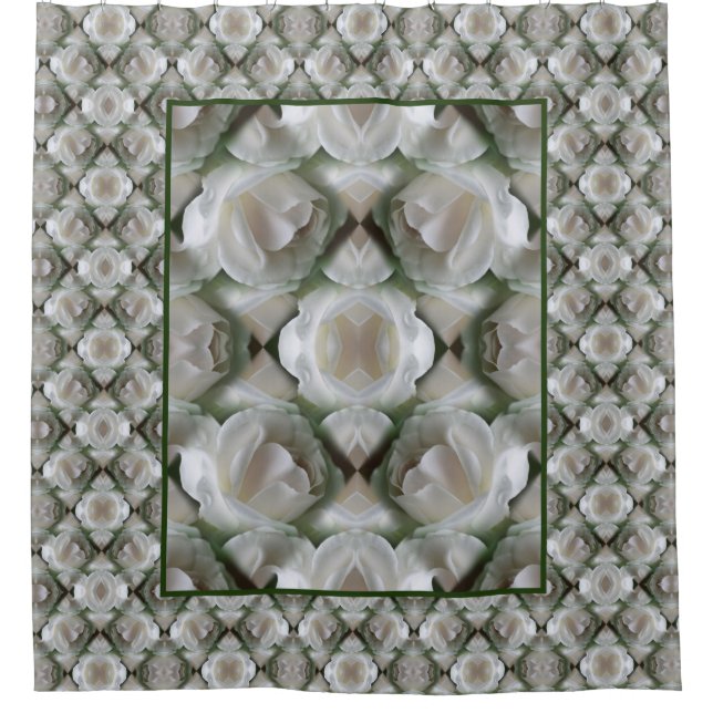 White Rose Floral Abstract Art  (Front)