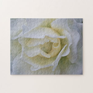 White Rose Flower Art Puzzle
