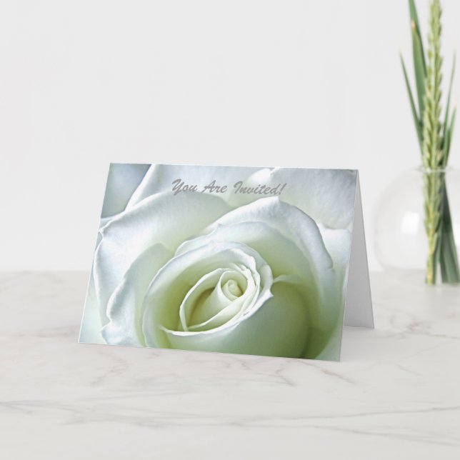 White Rose Formal Invitation (Front)