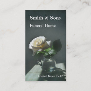 White Rose Funeral Home Business Card