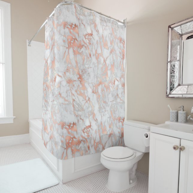 White & Rose Gold Marble (In Situ)