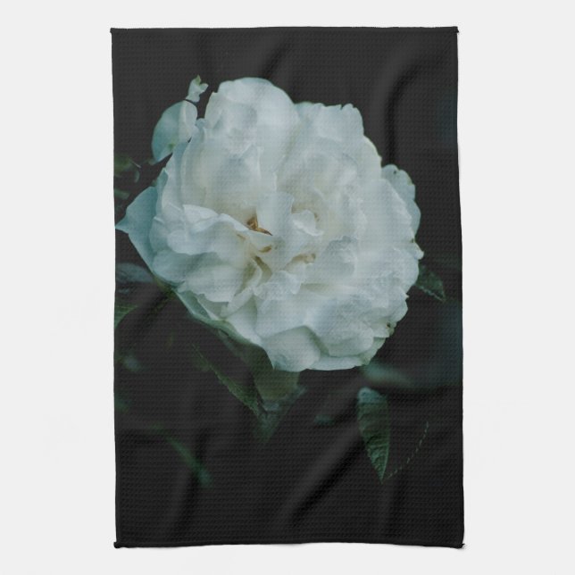 White Rose Kitchen Towel (Vertical)