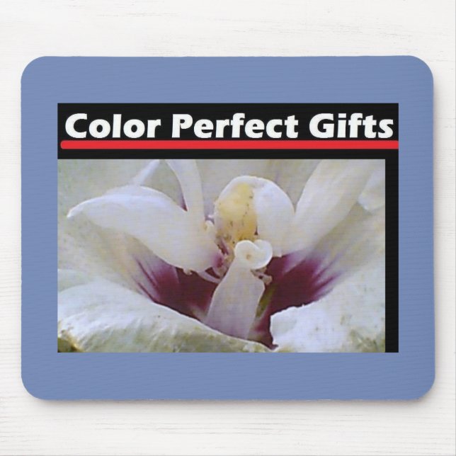 White Rose Mouse Pad (Front)