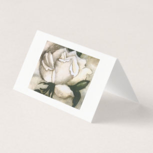 White Rose Note Card