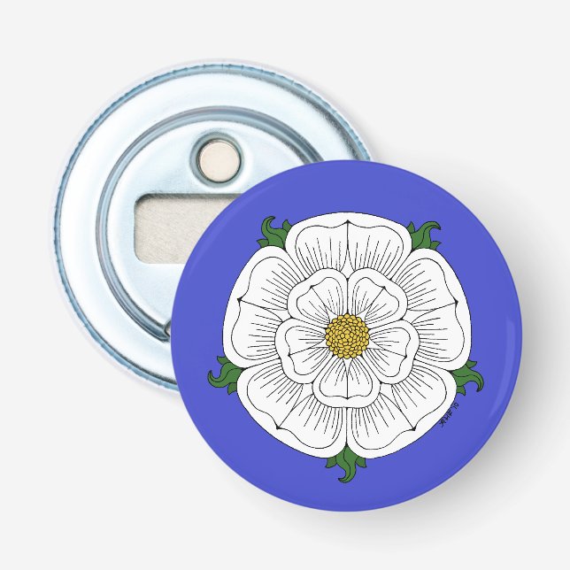 White Rose of York Bottle Opener (Front)