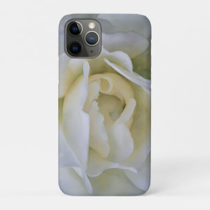 White Rose Petals Watercolor Style Art Phone Case