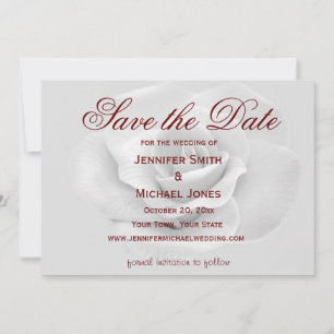 White Rose  Save the Date