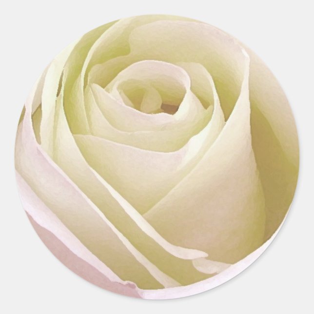 White Rose Sticker (Front)