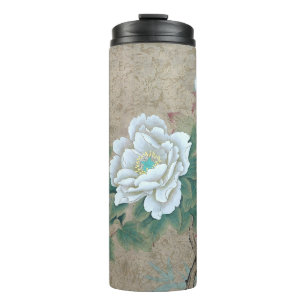 White Rose Thermal Tumbler