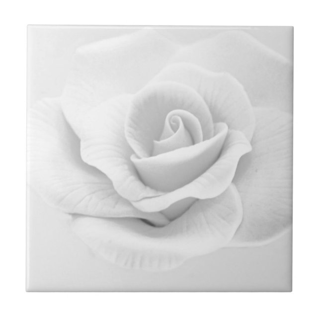 White Rose Tile (Front)