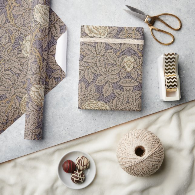 White Rose Vine William Morris Wrapping Paper (Crafts)