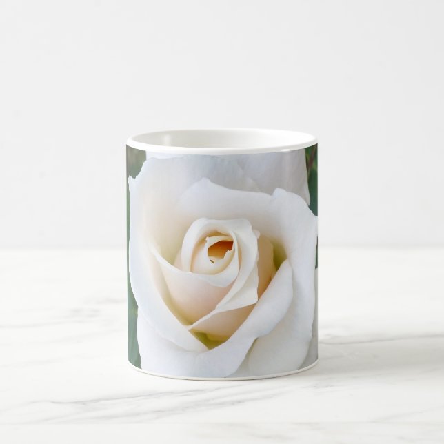 white rosebud coffee mug (Center)