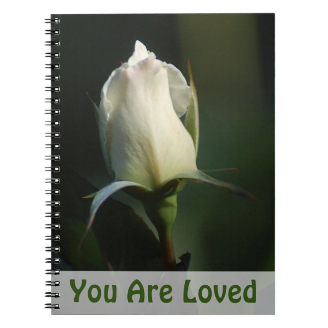 White Rosebud Notebook (Front)