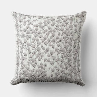 White Roses A Throw Pillow