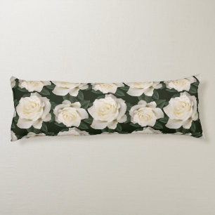 White Roses Body Pillow