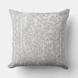 White Roses E Throw Pillow