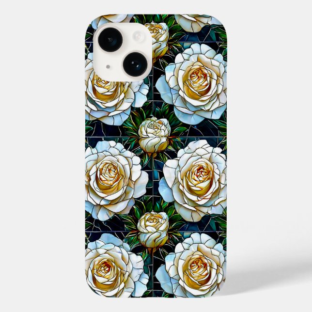 White roses flowers Case-Mate iPhone case (Back)