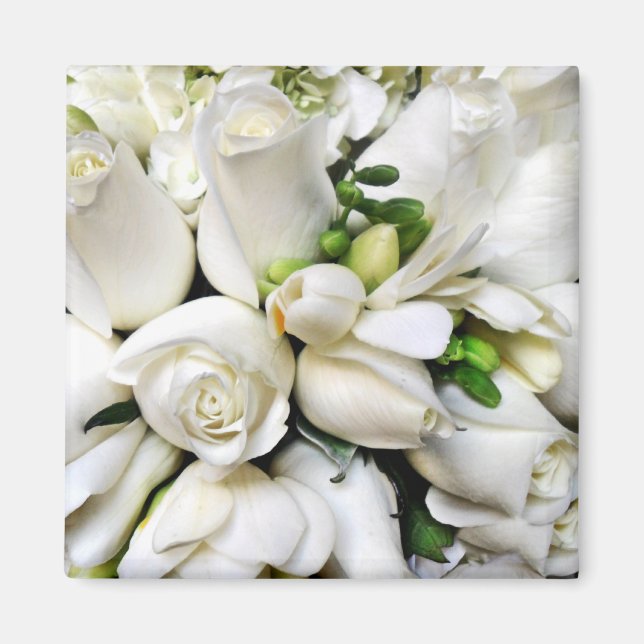 White Roses,for any occasion_ Magnet (Front)