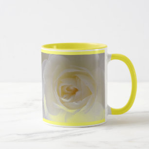White Roses Mug Coffee Cup Beautiful Rose Decor