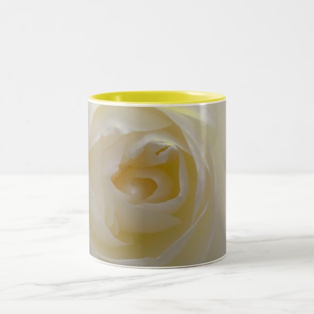 White Roses Mug Coffee Cup Beautiful Rose Decor (Center)