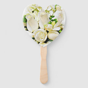 White-Roses-Of-Love_ Hand Fan