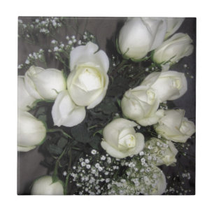 WHITE ROSES TILE