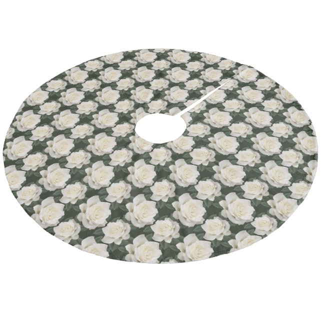 White Roses tree skirt (Angled)