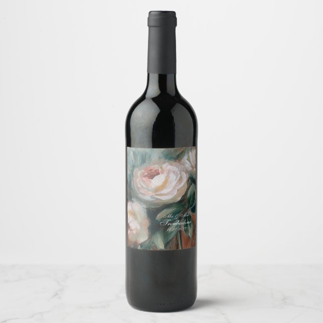 White Roses Wine Label (Front)