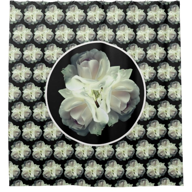 White Roses With Raindrops Bouquet          (Front)