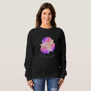 White Roses With Raindrops Bouquet Personalized  Sweatshirt
