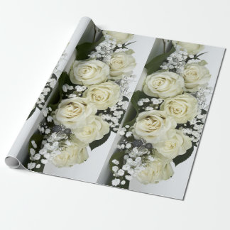White Roses Wrapping Paper