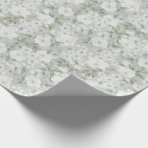 White Roses Wrapping Paper