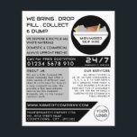 White Rubbish Skip, Skip/Dumpster Company Flyer<br><div class="desc">White Rubbish Skip,  Skip/Dumpster Company Advertising Flyers By The Business Card Store.</div>