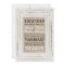 White Rustic Frame & Burlap Wedding Invitation