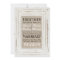 White Rustic Frame & Burlap Wedding Invitation