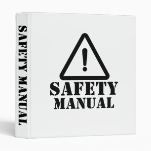 White Safety Manual Binder