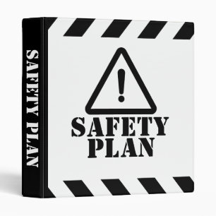 White Safety Plan Binder