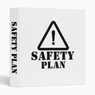 White Safety Plan Binder