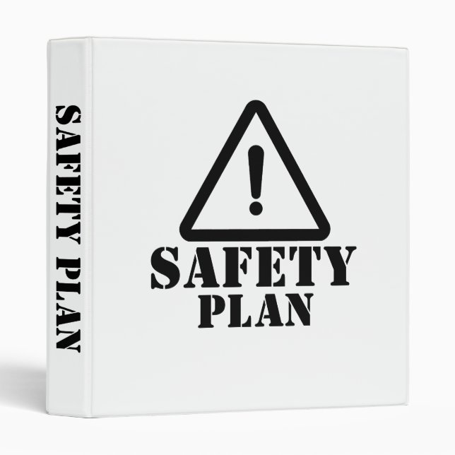 White Safety Plan Binder (Front/Spine)